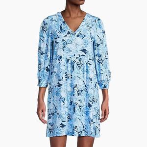 NWT Lilly Pulitzer Cass Floral Cotton Dress S